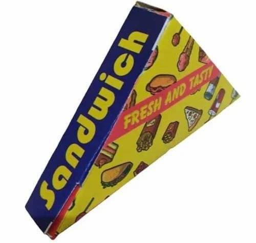 Sandwich Packaging Boxes - Paper Material, Multi Color Design | Printed for Convenient and Attractive Food Presentation