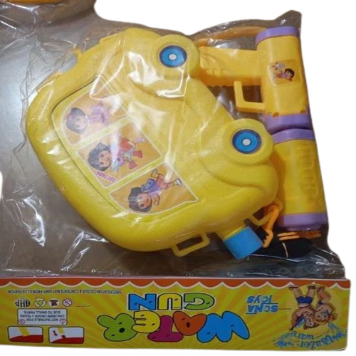 Yellow Holi Pichkari - Plastic Material, Lightweight & Durable | Perfect for Holi Celebrations, Modern Design, Cool & Dry Storage