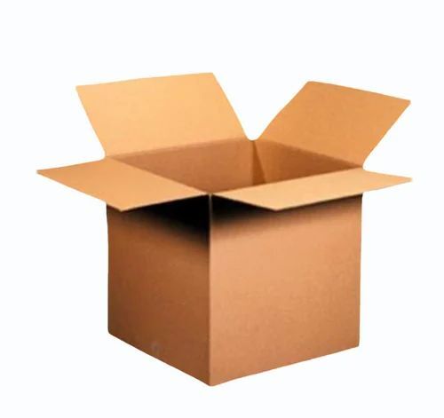 5 Ply Corrugated Packaging Boxes - Double Wall Virgin Kraft Paper, Square Shape, Spot UV Finish | Disposable, Biodegradable, Moisture Proof