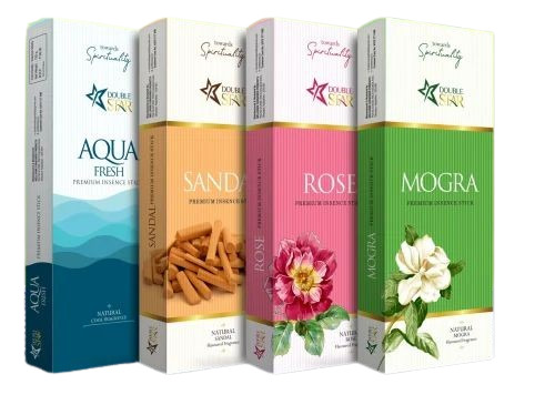 Agarbatti Packaging Box - 200 GSM Unbleached Kraft Paperboard, Multi Color Rectangle Design | Disposable, Moisture Proof, Biodegradable, Handmade, Gloss Varnish Finish, Embossed Details