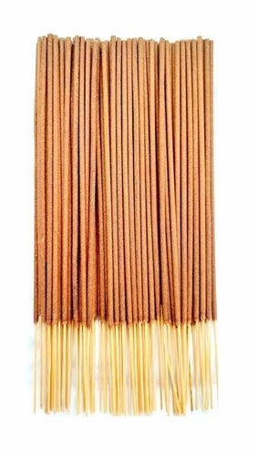 Bamboo Incense Stick - 100% Natural Bamboo, Round Brown Stick, Rough Surface | Features Sandalwood Fragrance, Eco-Friendly, Includes Incense Holder