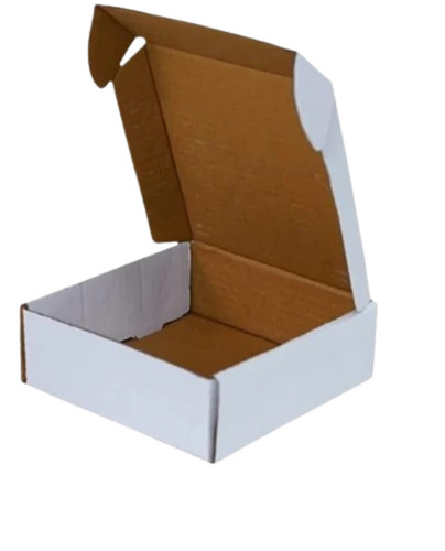 Food Packaging Box - Corrugated Paper, 6 x 4 x 2 Inch, Moisture Proof, Matte White Finish