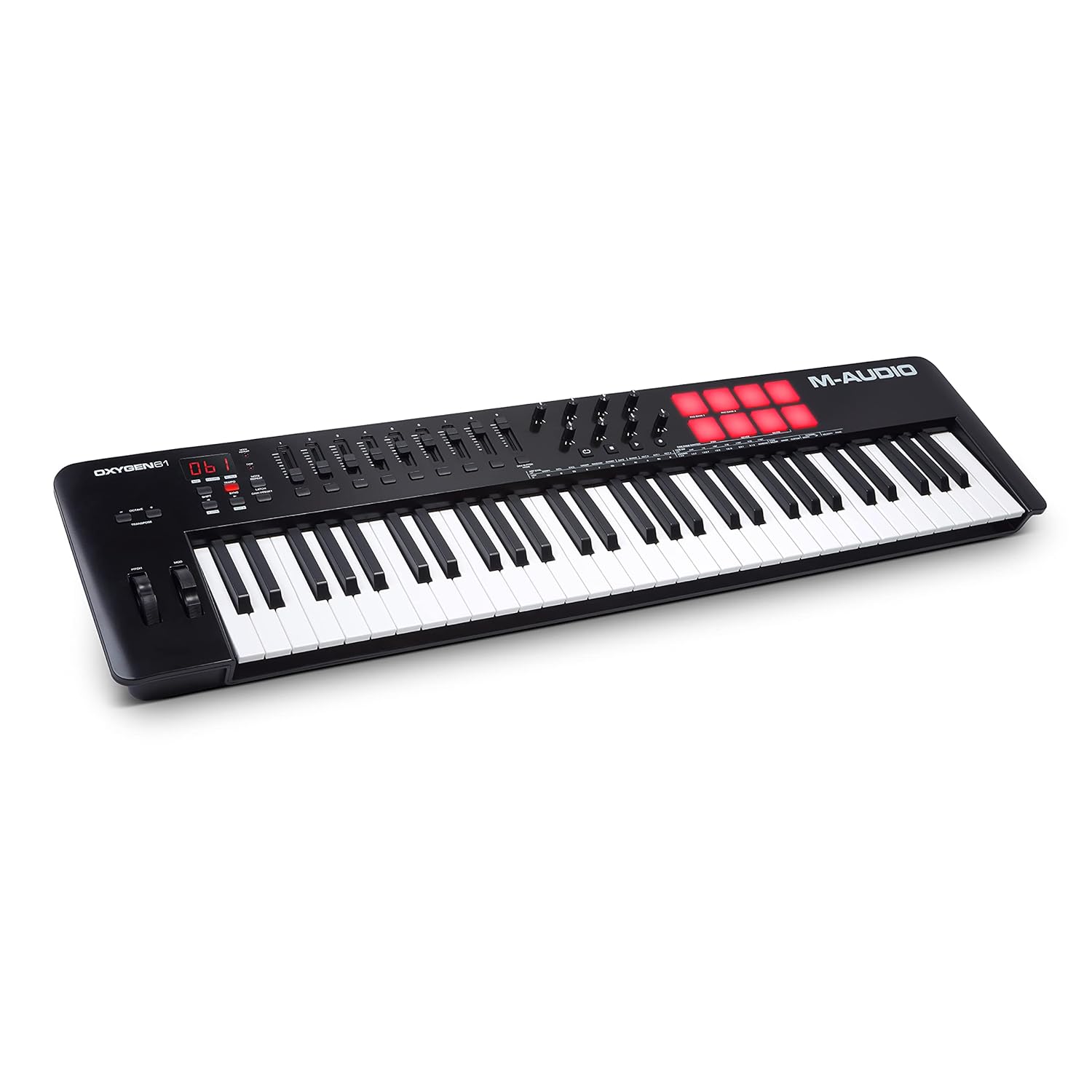 M-Audio Oxygen 61 V 61 Key Usb Keyboard Controller With Beat Pads, Smart Chord & Scale Model K