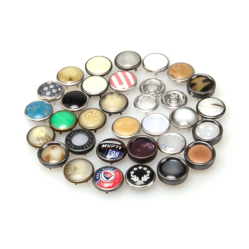 Metal Pearl Prong Snap Buttons