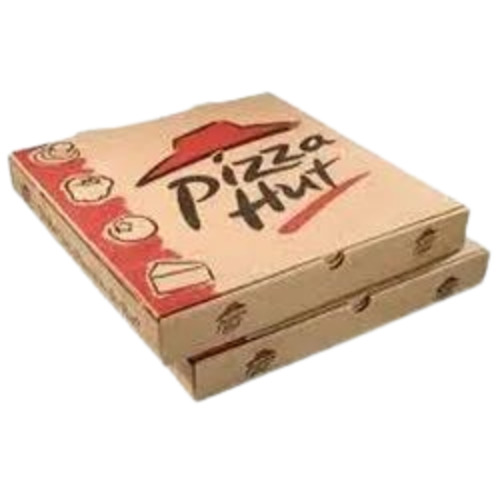 Pizza Packaging Box - Brown Paper, Medium Square Design, Weight Capacity: < 5 Kg | Ideal for Takeout and Delivery Solutions