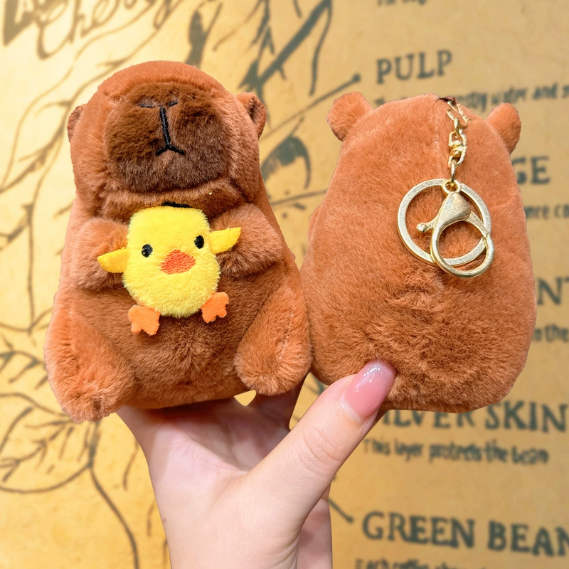 Plush Toy Stuffed Animals Keychain Metal Key Chains