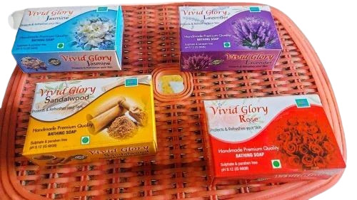 Soap Packaging Box - Unbleached Kraft Paperboard, Rectangle, Multi Color Printed, Straight Tuck End Style, PVC Coated Finish