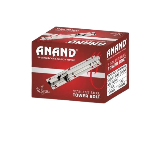 Tower Bolt Packaging Box - Paper Material , Multi Color Printed Design for Versatile Usage and Elegant Presentation