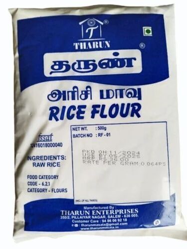 500g White Rice Flour - A Grade, Organic, White | Made From Rice, Good Packaging Type: Packet