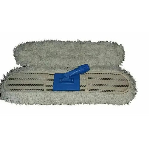 Dry Mop Refill - Microfiber Material, Easy-to-Attach Design, White and Blue Color | Washable, Reusable, Durable for Various Floor Types