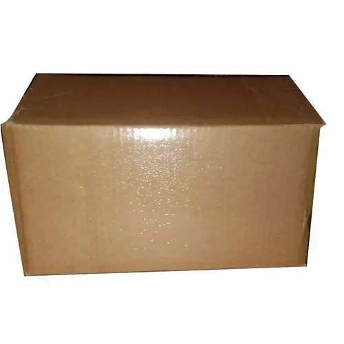 Laminated Corrugated Boxes - 200 GSM Quality Moisture Proof with 15 Kg Capacity | Brown Plain Design for Electronic Food Gift & Apparel Use