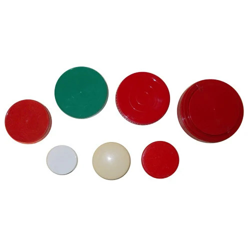 Polypropylene Jar Cap - HDPE Material, 46 mm Size, Multicolor (Red, Yellow, Green, Blue) | Worm Embossed Bottle Stopper for Custom Bottles