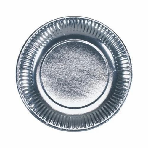 Silver Disposable Paper Plate - Application: Yes