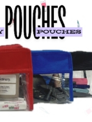 Transparent Pouches - Color: Pink