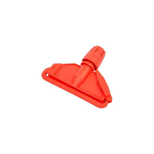 Wet Mop Clip - Plastic, Red | Lightweight, Durable Design with Secure Grip for Easy Attachment and Compatibility with Various Mop Handles