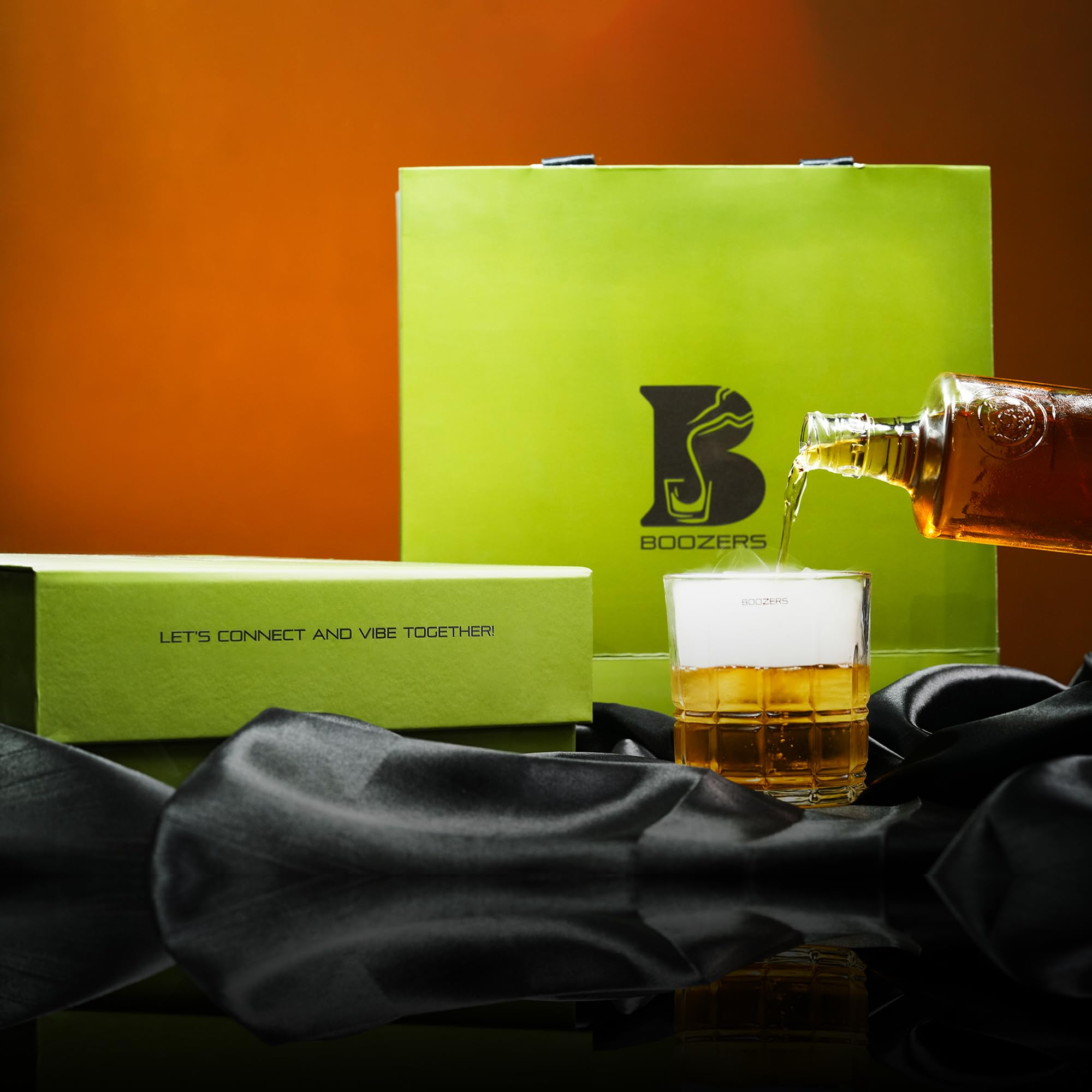 Boozers Anchor Hocking Whiskey Glasses Set of 4 | Premium Gift Packaging | Capacity 300 ML | Modern Design | Perfect for Gifting | Ideal for Drinking Scotch, Irish, and Canadian Whiskey