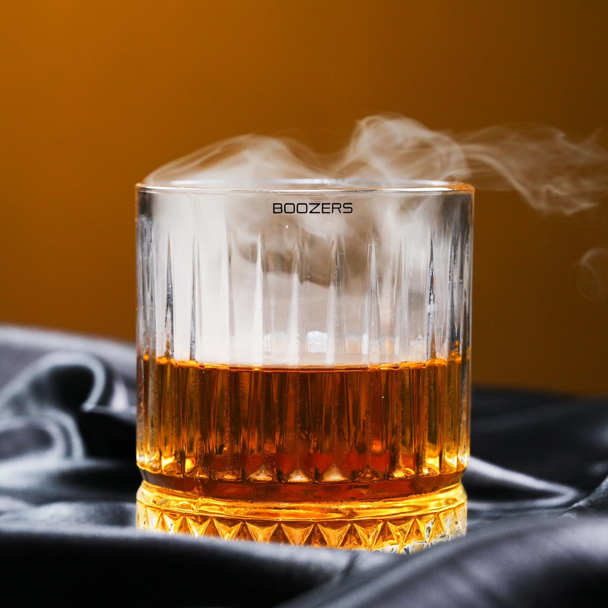 Boozers Premium Dubai Whiskey Glasses | Capacity 300 ML | Mordern Design and Crystal Clear | Ideal for Drinking Scotch, Irish, American and Canadian Whiskey