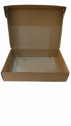 Brown Carton Box - Paper Material | Plain Design, Brown Color, Ideal for Versatile Packaging Solutions