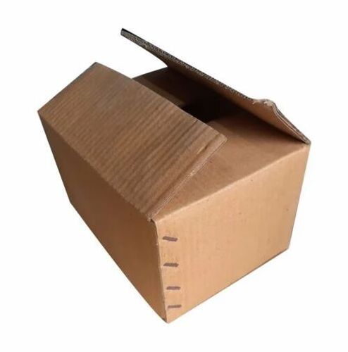 Cardboard Corrugated Box - Double Wall 5 Ply, 5-10 Kg Weight Capacity, 140/150 GSM Brown Virgin Kraft Paper, Disposable & Biodegradable, Square Shape