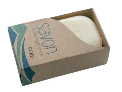 Craft Paper Soap Boxes - Unbleached Kraft Paperboard, 5x10 Inches, Multi Color | Biodegradable, Moisture Proof, Straight Tuck End Design, Spot UV Printing, Embossing
