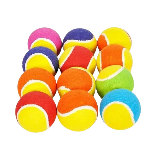 Cricket Tennis Balls - Rubber, Standard Size, Various Colors | Durable, Soft, Designed for Children, Ideal for Playing Cricket