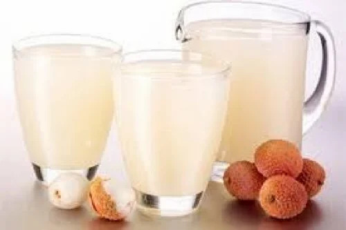 Frozen Natural Litchi Pulp - FSSAI Certified 2 Months Shelf Life | Sweet Fruit in Convenient Bottle Packaging