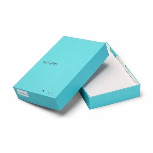 Garment Packaging Boxes - Paper Material, Size Dimensions Not Specified, Blue Color | Plain Design, Ideal for Garment Packaging Solutions