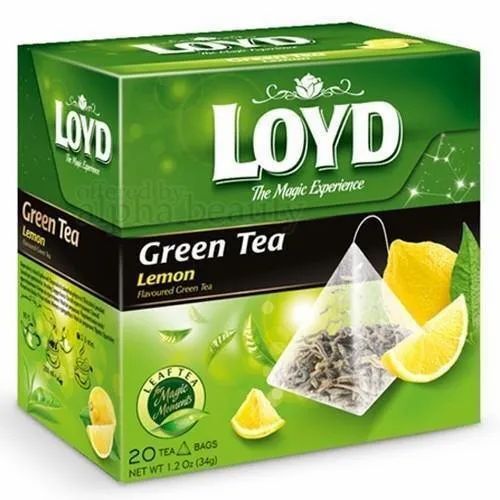 Green Tea Packaging Box - Cardboard Material, Multi Color Printed Design | Eco-Friendly, Versatile Packaging Solution for Tea Products