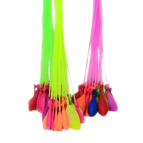 Instant Water Balloons - Rubber, Free Size, Multicolor | Decorative, Durable, Eco-Friendly, Soft, Non-Toxic, Ideal for Kids' Festivals