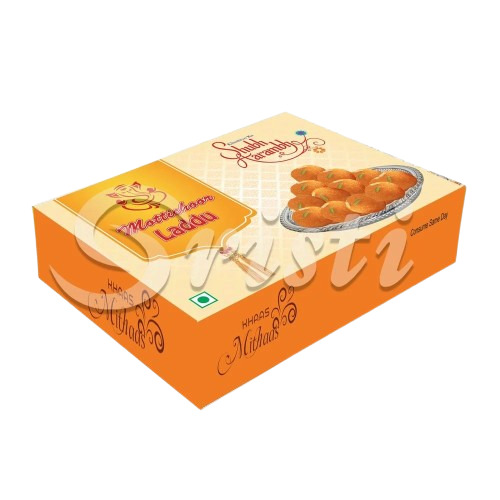 Laddu Packaging Box - Paper Material, Multi Color Design | Printed for Aesthetic Appeal and Versatile Use