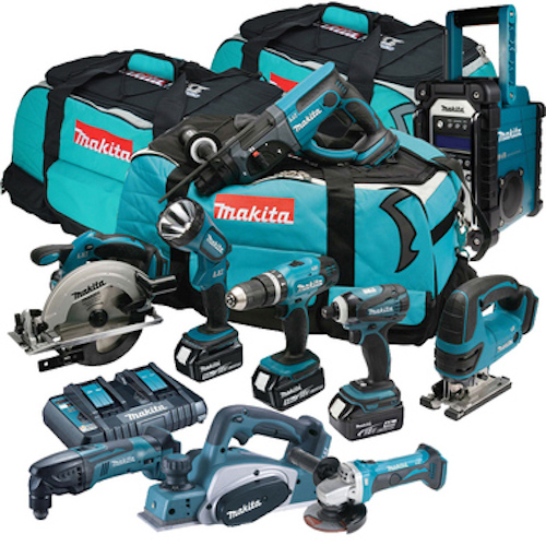 Makita Lxt1500 15-Piece 18v Lithium Power Tools Set