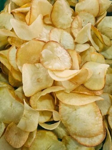 Salted Tapioca Chips - Packet, FSSAI Certified, Fried, 3 Months Shelf Life | Tasty, Crispy Flavor with Salt, Potato, and Oil Ingredients