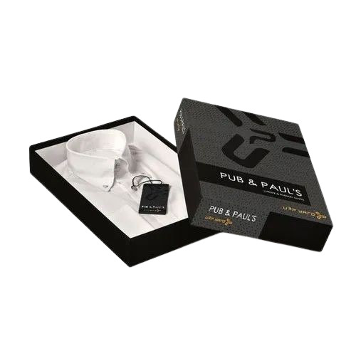 Shirt Packaging Boxes - Virgin Kraft Paper, 3-5 Kg Capacity, Multi Color, PVC Laminated, Moisture Proof, Biodegradable, Lithography Printing