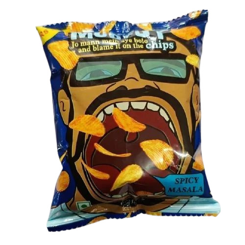 Spicy Masala Potato Chips - Good Quality | FSSAI Certified Tasty & Crispy Fried Potato Snacks with 6 Months Shelf Life Perfectly Spicy