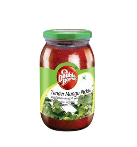 Tender Mango Pickle - 400g Bottle, FSSAI Certified, Organic, Tasty & Healthy, Salty and Spicy Flavor, 12 Months Shelf Life