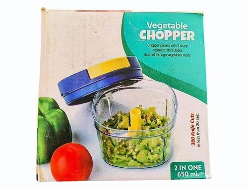 Vegetable Chopper Packaging Box - Multi Color Printed Paper | Eco-Friendly Material Durable Design for Versatile Usage