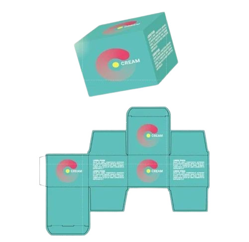 Cosmetic Packaging Box - Paper, 3 x 2.5 x 2.5 Inch | Multi Color, Square Shape, Printed Pattern