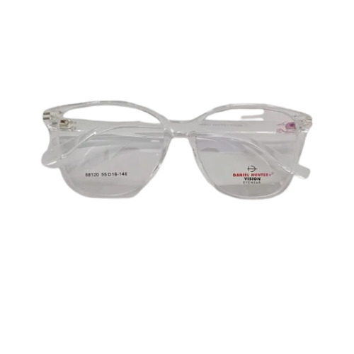 Daniel Hunter Optical Acetate Eyeglass Frame - Demo Lenses 45 mm Pile Height | Transparent Lenses White Frame Lightweight Design Unisex Fit