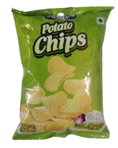 Kentys Creamy Onion Potato Chips - 30 Gram Packet | FSSAI Certified, Tasty & Crispy, Fried Potato Chips with Salty Flavor, 4 Months Shelf Life