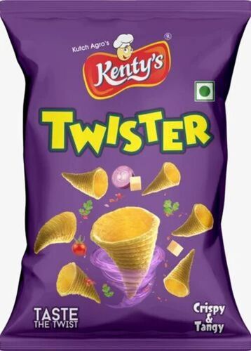 Kentys Twister Fried Snack - Packet, FSSAI Certified, Spicy And Crispy | Tasty, Salty Flavor With A Shelf Life Of 4 Months