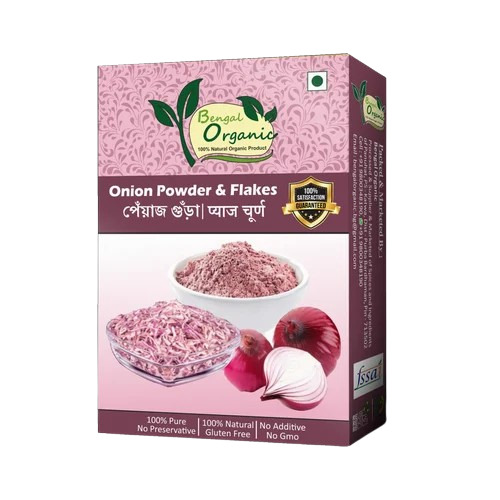 Onion Powder Packaging Box - Paper Material Multi Color Printed Design | Ideal for Spice Packaging and Storage Solutions