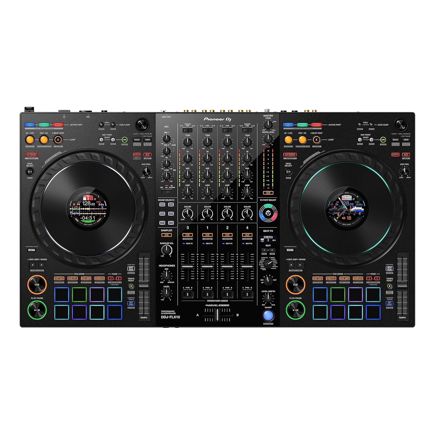 Pioneer Dj Ddj-Flx10 4-Deck Dj Controller