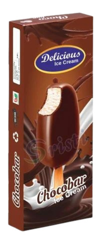 Printed Ice Cream Packaging Box - Paper Material, Brown Color | Custom Printed Design for Unique Presentation