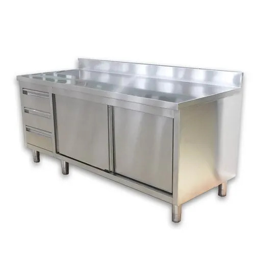 Stainless Steel Work Tables - Color: Silver