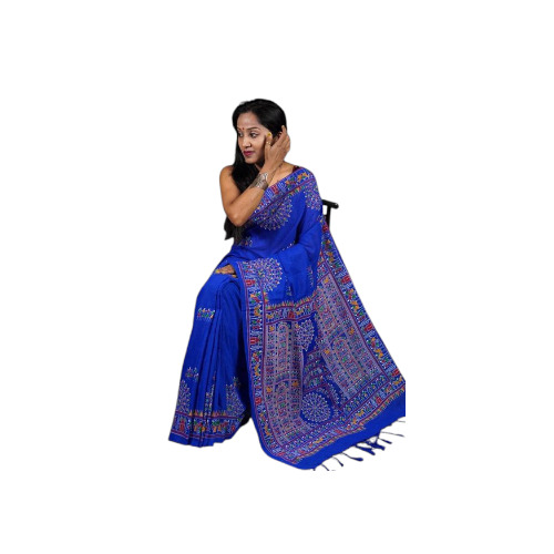 Trendy Design Printed Khadi Sarees