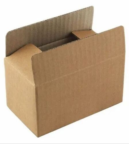 Brown Corrugated Paper Packaging Box - Kraft Paper, Recyclable, Brown Color, Plain Pattern | Ideal for Apparel, Electronics, Food, Gifts & Crafts