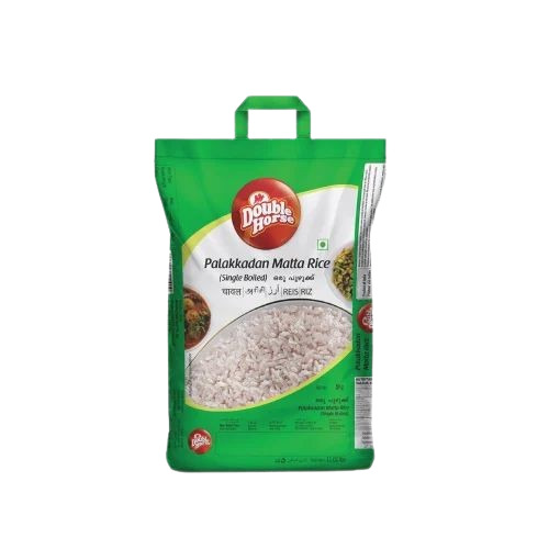 Double Horse Single Matta Rice 10kg - Organic, Medium Grain, White Color, 100% Purity | Fssai Certified, Dried Style, Indian Origin