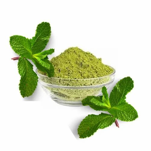 Dry Mint Powder - Organic, FSSAI Certified, 25 Kilograms, Green Color, A Grade Quality, Dry Powder Form, Ideal for Food Use