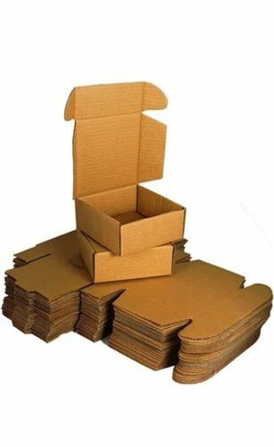Duplex Corrugated Carton Box - Brown 2-Ply Recyclable Corrugated Paper | Ideal for Food Gift & Crafts and Apparel Packaging