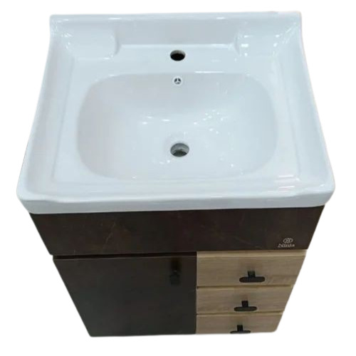 Glossy Floor Bathroom Vanity